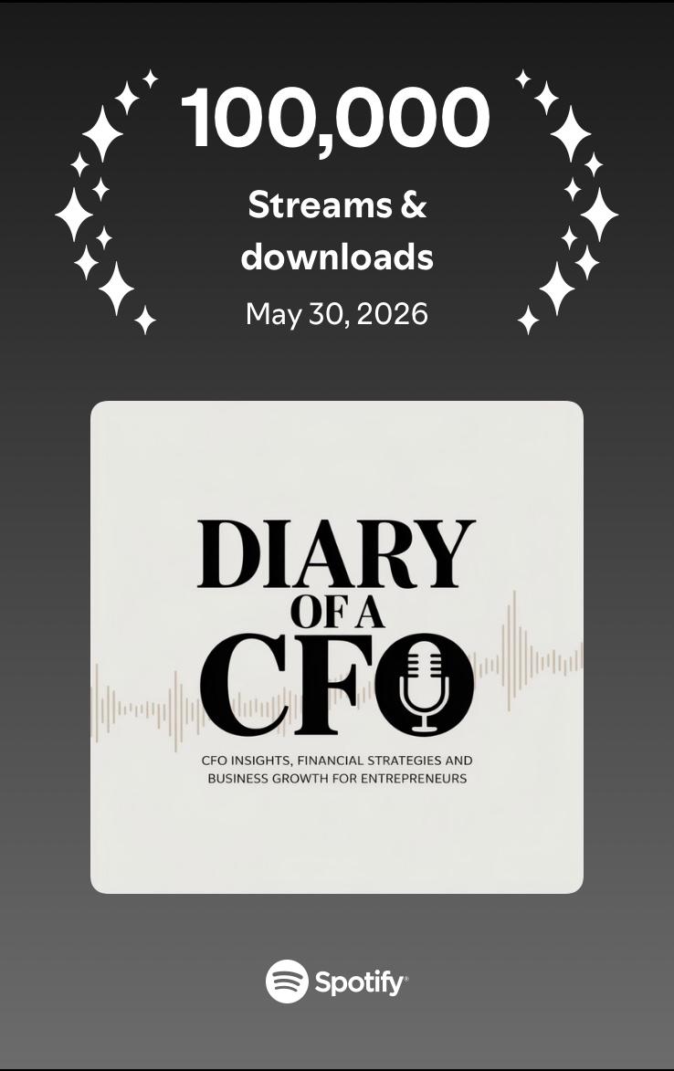 Diary of a CFO — 100,000 Streams and Downloads on Spotify